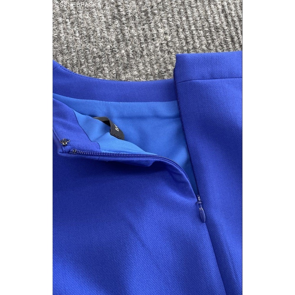 Banana Republic Women's Royal Blue Boat Neck Shoulder Button Dress Sz 2 - Picture 5 of 10